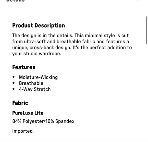 Fabletics nwt low impact cross back sports bra size small - Picture 2 of 3